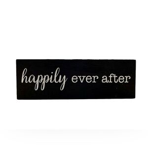 Wooden block Happily Ever After home decor sign​​​